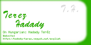 terez hadady business card